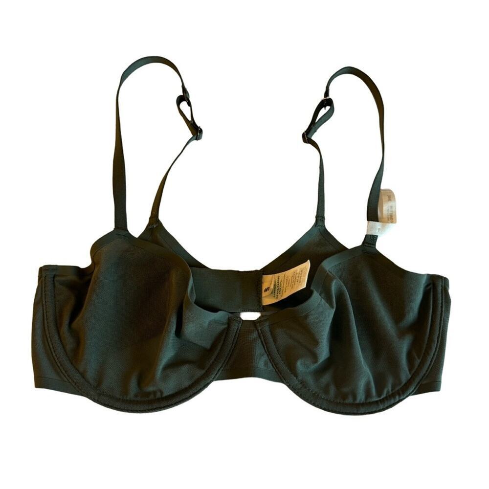 Smoothez by aerie The Balconette Mesh Bra - Olive Green 34B